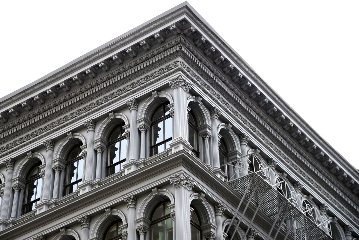 06-3 Roof And Top Floor Of E V Haughwout Building Close Up At 488 Broadway In SoHo New York City